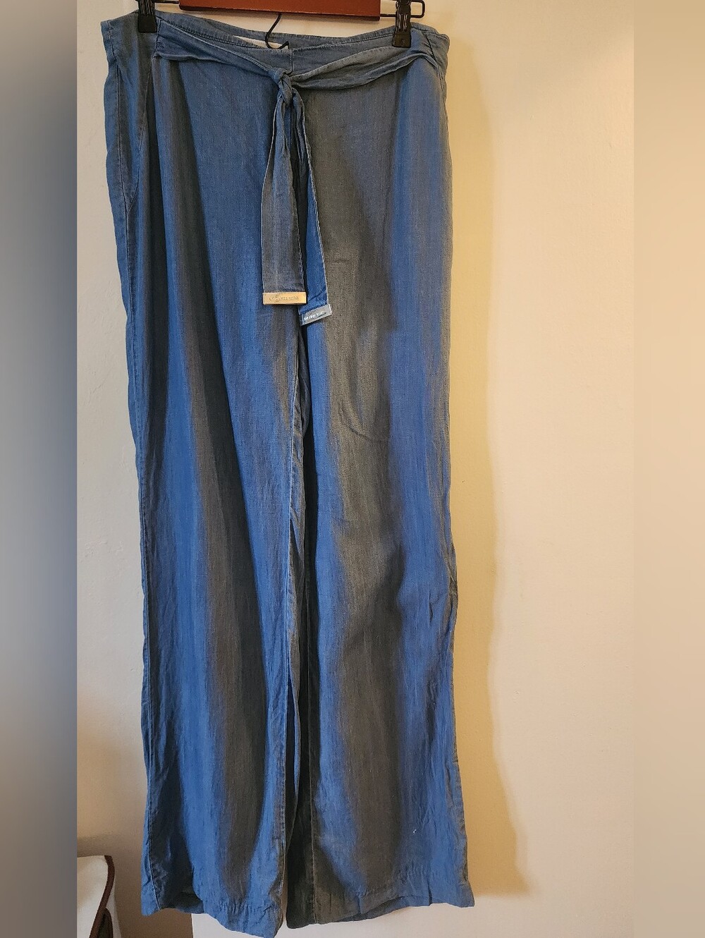 MICHAEL Michael Kors Indigo Blue Wide-Leg Tie-Waist Jeans